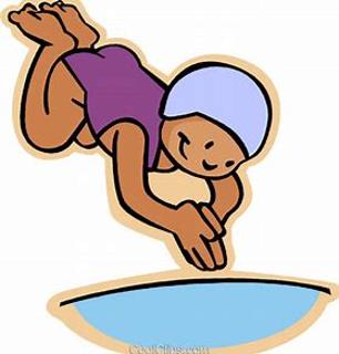 <p>The girl jumps <u>             </u> the pool. </p>
