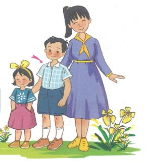 <p>Choose the correct answer：他有姐姐，妹妹吗？</p>