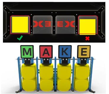 <p>M07数据点亮任务中，黄色方块只能用机器进行二层堆叠。</p>