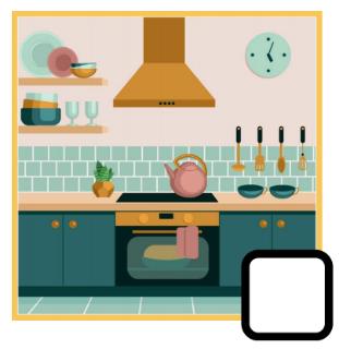 <p>¿Qué parte de casa es? Es la _______.</p>