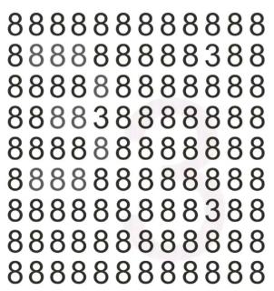 <p>(Test your eyesight) How may &#34;3&#34; in the picture?</p>