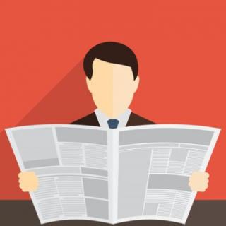 Mr. Green usually __ his newspaper in the evening.