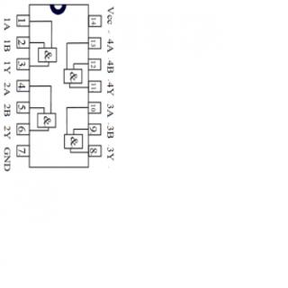 如图所示与门集成芯片有几组与门