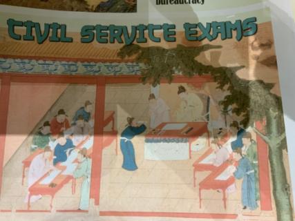 <p>What’s were true about the Civil Service Exams 公务员考试 in Han? 3 answers</p>