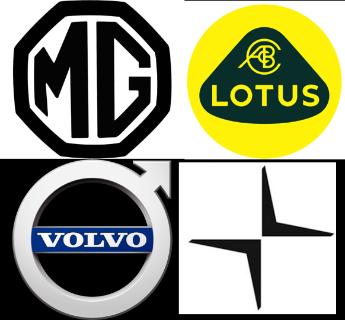 <p>Geely group owns following brand except?</p>