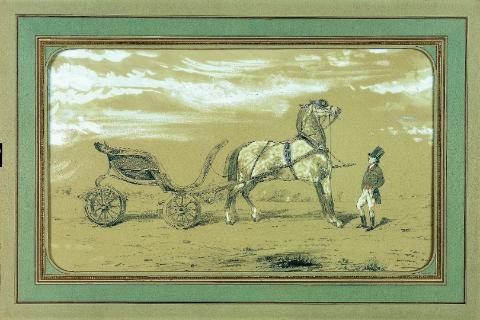 <p>愛馬仕商標“四輪馬車與馬童”的灵感来源于19世纪著名画家Alfred de Dreux的一幅作品。寓意着 ：（        ）</p>