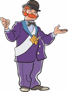 <p>He's the most important man in town.</p>