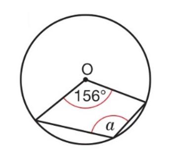 <p>Find the size of angle a.</p>