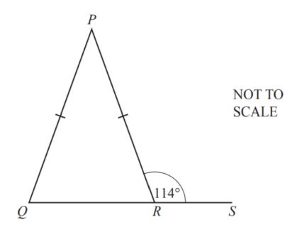 <p>What is angle ∠QPR?</p>