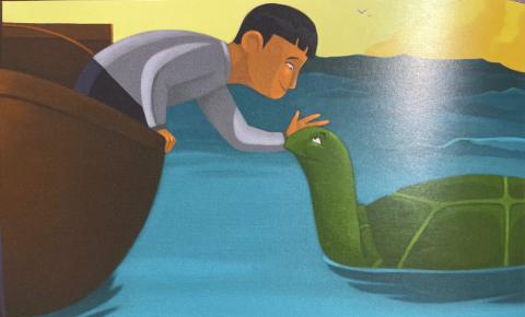 <p>What did Ling and the turtle say to each other in the end?</p>