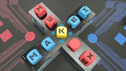 <p>任务M08运转矩阵研究站中，图中摆放情况的得分是？</p>