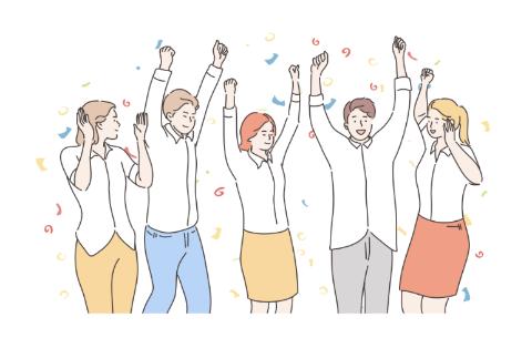 <p>They are excited.</p>