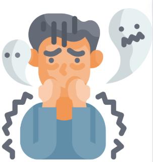 <p>He is scared.</p>