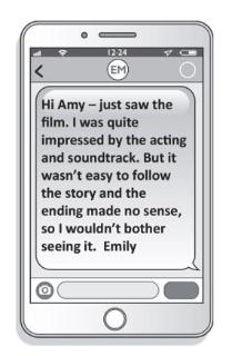 <p> What does Emily think of the film?</p>