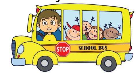 <p>Are you _____ a bus?</p>