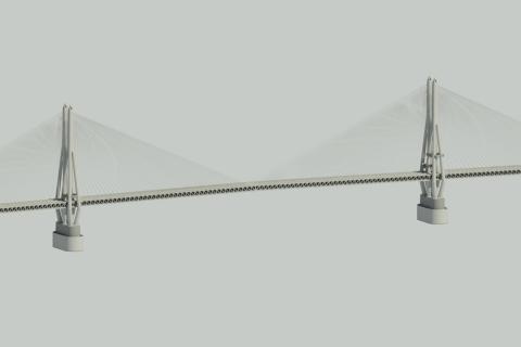 三维识图矮塔斜拉桥与普通斜拉桥的区别