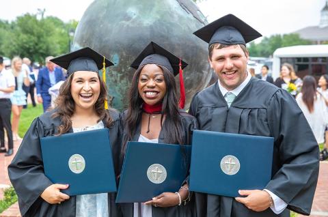 <p>an advanced degree obtained after a bachelor's degree</p>
