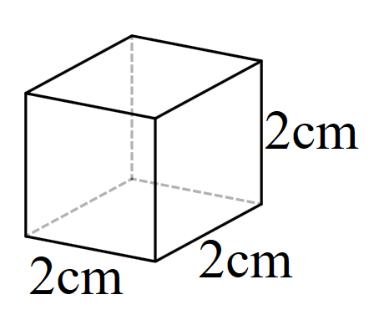 <p>calculate the surface area of this cube.</p>