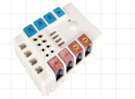 <p>右边的拓展盒叫什么&#xff1f;连接AI摄像头时需要使用蓝色的接口还是红色的接口&#xff1f;</p>