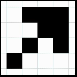 <p>请把这幅图用二值代码表示出来。</p>