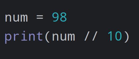 <p>//运算可以用来获取位数&#xff0c;比如两位数21&#xff0c;整除10后&#xff0c;可以得到十位上的数字2。图中代码运行后会输出什么&#xff1f;</p>