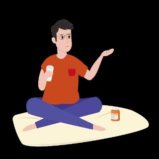 <p>他吃____&#xff08;yào-medicine)</p>