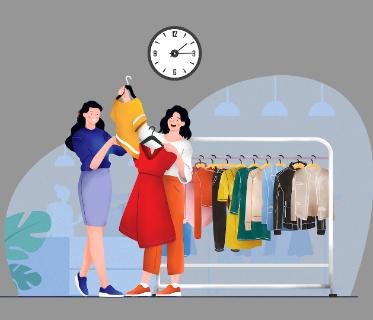 <p>我在商店买了很多______（yīfu-clothing)。</p>