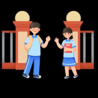 <p>我在门口（děng - wait）你。</p>