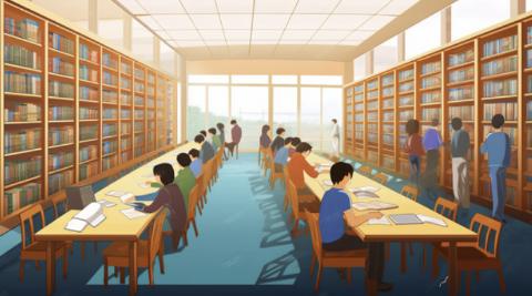 <p>图书馆很_____(ānjìng-quiet)</p>