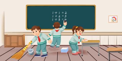 <p>他们在（dǎsǎo-clean; sweep）教室。</p>