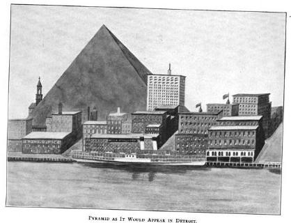 <p>What was the cost of the proposed pyramid in 1908?</p>
