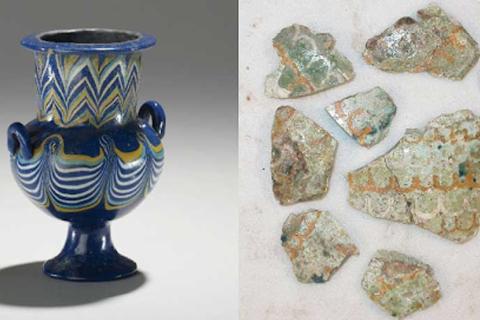 <p>When was the first man-made glass produced?</p>