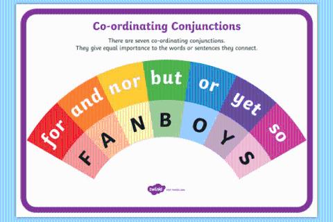 Conjunctions: And, But, So, Because.