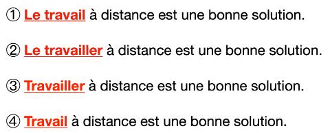 <p>Choisissez les deux phrases correctes. </p>