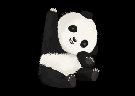 <p>熊猫真（kě’ài - cute）。</p>