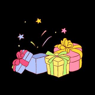 <p>过生日的时候，我收到了很多（lǐwù - present）。</p>