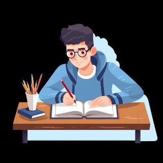 <p>他学习很（rènzhēn-conscientious）。</p>