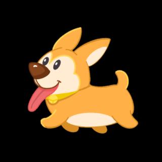 <p>小狗（tūrán）跑了进来。</p>