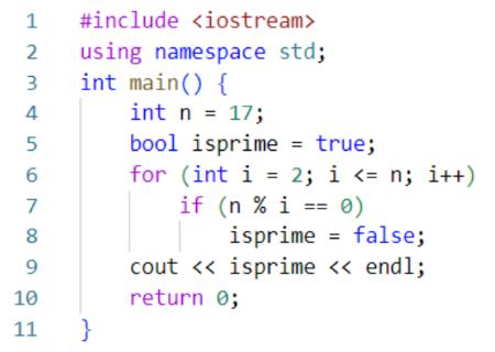 <p>执行以下 C++语言程序后，输出结果是（）。<span data-tex=""> </span></p>