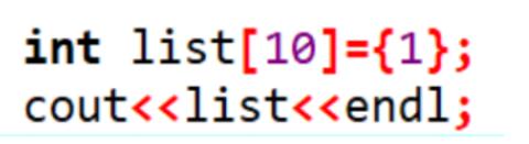 <p>下面C++代码将输出1（ ）<span data-tex=""> </span></p>