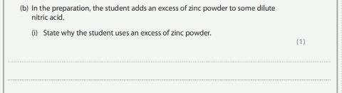 <p>Zn react with HNO3</p>
