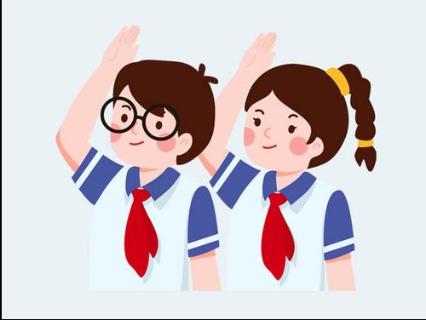 <p>少先队员向国旗敬礼，如图所示的敬礼动作中，学生们的肱二头肌和肱三头肌所处的状态分别是（   ）</p>