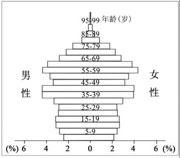 <p><strong>我国延迟退休改革将从2025年1月1日起启动，逐步将男职工的法定退休年龄从原60周岁延迟至63周岁，将女职工的法定退休年龄从原50周岁、55周岁分别延迟至55周岁、58周岁。下图示意2028年我国人口年龄结构金字塔（预测）。读图完成下面小题。</strong> 预测2028年我国人口比重最大的年龄段是（     ）</p>