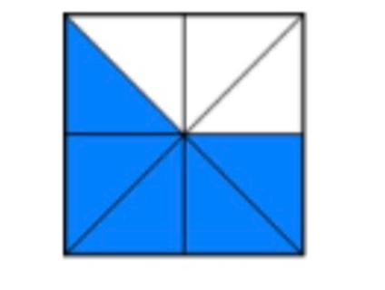 <p>图中蓝色部分用分数表示是（     ）</p>