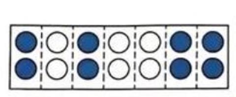 <p>图中用涂色部分占总数的（       ）</p>