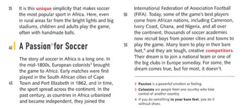 <p>Where did soccer originate in Africa?</p>