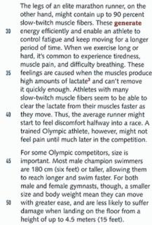 <p>When lactate builds up in their muscles, people feel ________.</p>