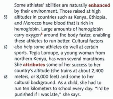 <p>What advantages do athletes from high-altitude countries have?</p>
