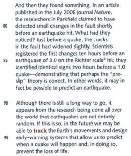 <p>According to Parkfield scientists. How did cracks in the fault change before an earthquake hit? </p>