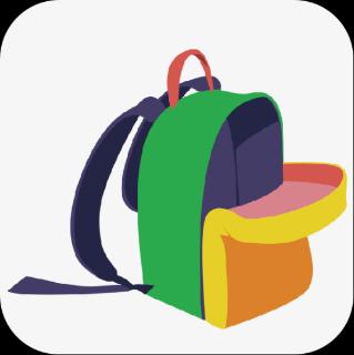 <p>我的书包是绿色的。</p>